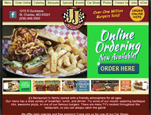 Tablet Screenshot of jjsbarandgrill.com